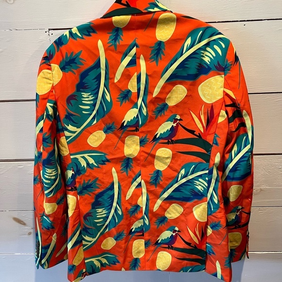 Shinesty Vibrant Tropical Blazer, size 36, Hawaiian, beach, summer, gaudy, EUC - Picture 3 of 10